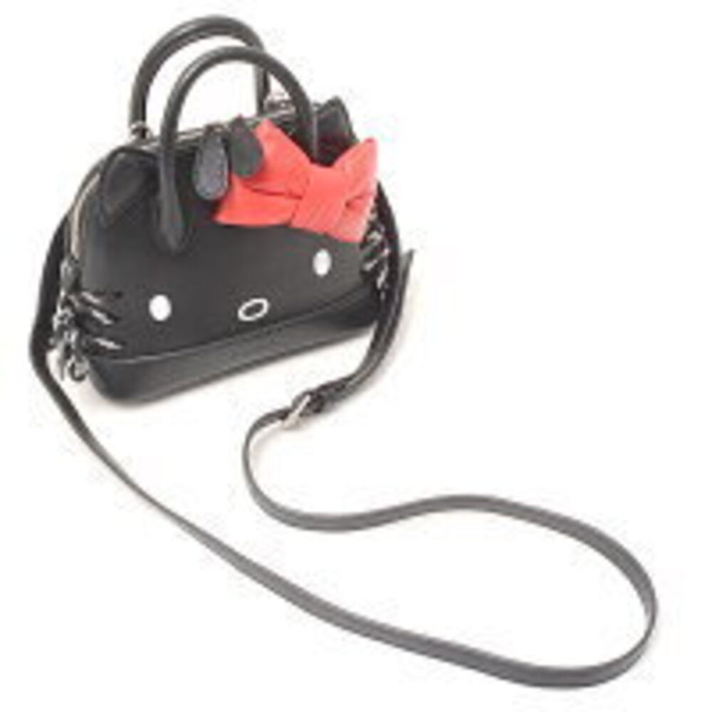Balenciaga Virutop Hello Shoulder Bag Leather Black - Picture 4 of 10